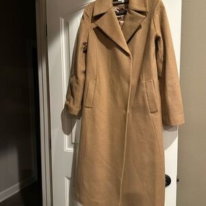 Sofia Cashmere Classic Camel Trench Coat